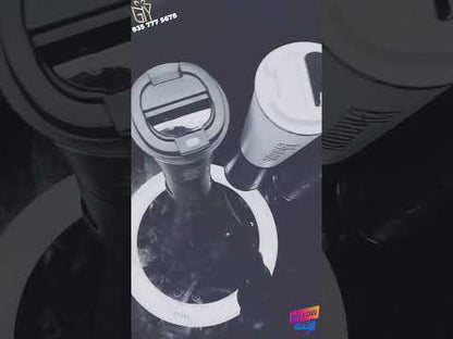 Customizable LED Temperature Display Vacuum Flask (500ml) - Black Bottle M-737