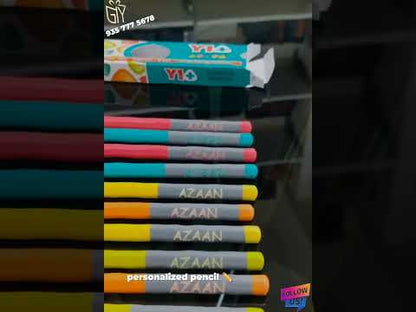 Custom Name Engraved Doms Triangle Y1+ Pencils Set – Super Dark
